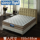 【Sleep tight】二線3M防潑水/防蹣抗菌/一面蓆護背硬式床墊(一般型)-5尺雙人