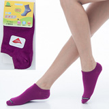 【KEROPPA】可諾帕6~9歲兒童專用吸濕排汗船型襪x紫紅3雙(男女適用)C93005