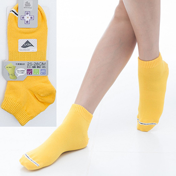 【KEROPPA】可諾帕舒適透氣減臭加大超短襪x黃色兩雙(男女適用)C98005-X