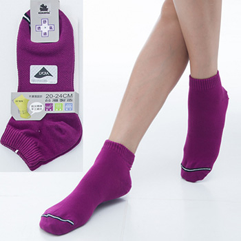 【KEROPPA】可諾帕舒適透氣減臭超短襪x紫紅兩雙(男女適用)C98005