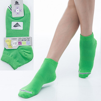 【KEROPPA】可諾帕舒適透氣減臭超短襪x綠色兩雙(男女適用)C98005