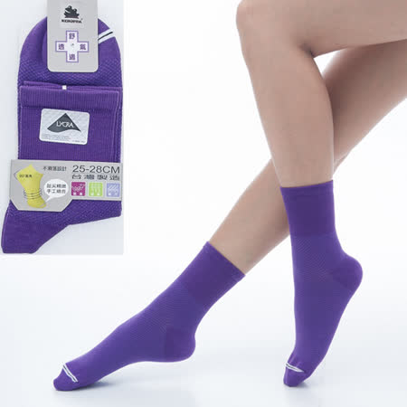 【KEROPPA】可諾帕舒適透氣減臭加大短襪x紫色兩雙(男女適用)C98006-X