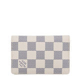 茱麗葉精品 全新精品Louis Vuitton LV N63144 白棋盤格紋信用卡簡便短夾(預購)