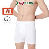 BVD 100%純棉羅紋平口褲(美國棉) M~XL 親膚 吸汗透氣 立體剪裁 柔軟舒【愛買】