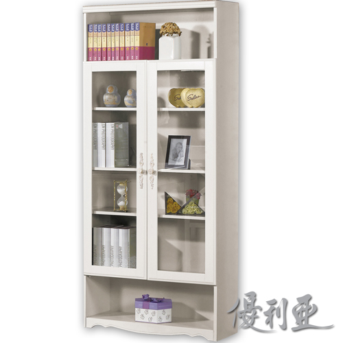 【優利亞-仙朵菈白色】2.7尺書櫃