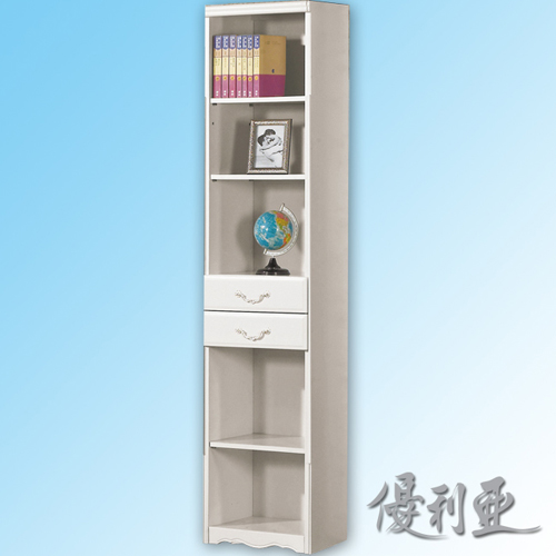 【優利亞-仙朵菈白色】1.4尺書櫃