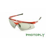 PHOTOPLY可換鏡片大聯盟7秒變色鏡片運動太陽眼鏡(絢麗紅框+SO3)墨鏡