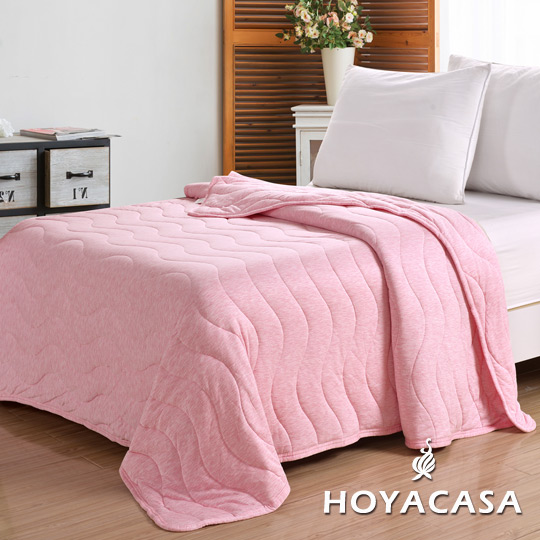 《HOYACASA 樂活主義》莫代爾針織涼感夏被-甜美粉