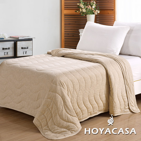 《HOYACASA 樂活主義》莫代爾針織涼感夏被-焦糖咖