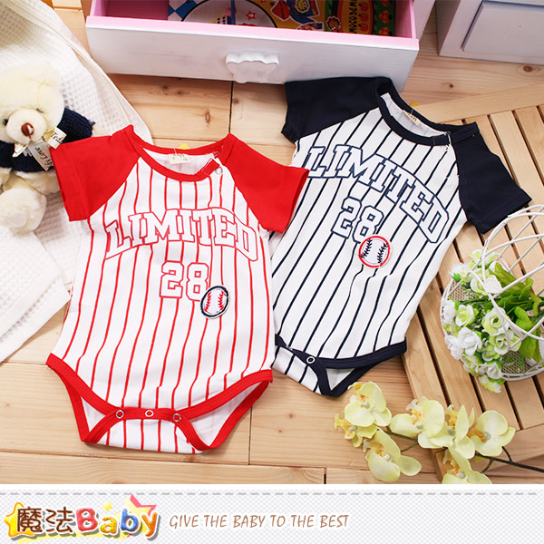 魔法Baby 包屁衣 寶寶短袖連身衣 k50060