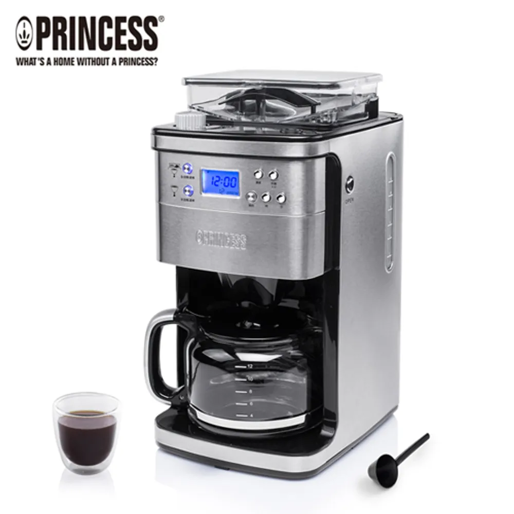 《PRINCESS》荷蘭公主全自動美式咖啡機(249406)贈真空保鮮組