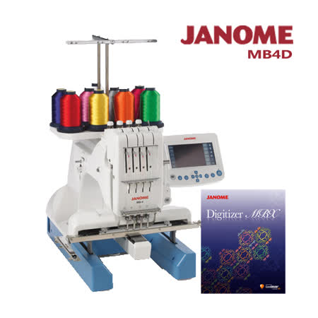 JANOME MB-4職業用刺繡機 送刺繡軟體MBX