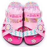 【童鞋城堡】Barbie芭比 中童 軟木風格拖鞋(BR2433-粉)