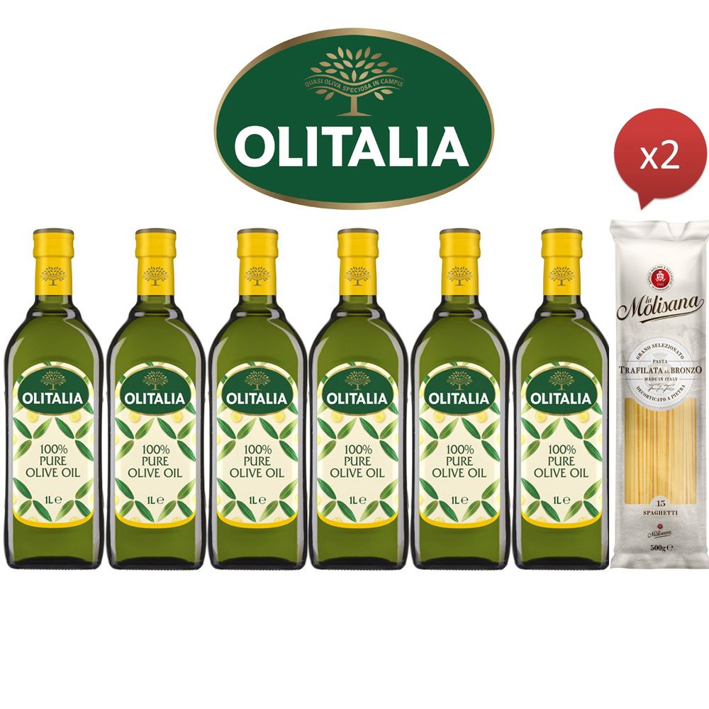 Olitalia奧利塔超值純橄欖油禮盒組(1000mlx6瓶)