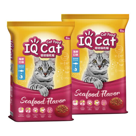 IQ Cat聰明貓乾糧
海鮮口味 5kg x 2包