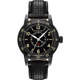 BURBERRY Utilitarian 系列GMT 二地時區腕錶-黑框/42mm BU7867