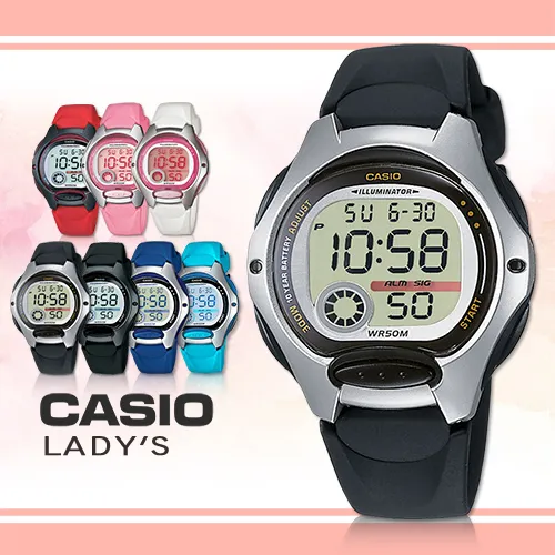 【CASIO 卡西歐】造型小巧、可愛甜美/學生必備電子錶(LW-200 共7色可選)