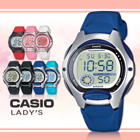 【CASIO 卡西歐】造型小巧、可愛甜美/學生必備電子錶(LW-200-2A)