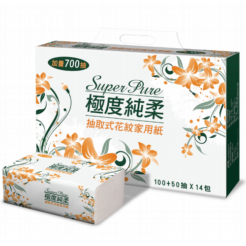 極度純柔 抽取式
家用紙150抽x84包