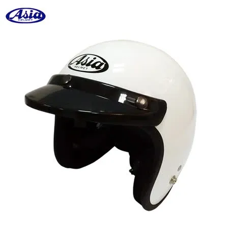 ASIA A706 精裝素色細條安全帽 白
