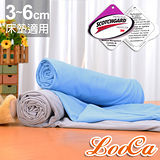 LooCa 親膚天絲3-6cm薄床墊布套加大6尺-拉鍊式