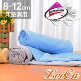 LooCa MIT吸濕透氣8-12cm薄床墊布套-拉鍊式(雙人5尺)