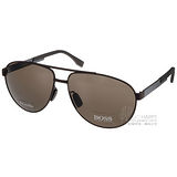 HUGO BOSS 太陽眼鏡 HB0752FS KCQ3H (黑) 男士精品帥氣飛官偏光款 # 金橘眼鏡