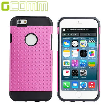 GCOMM iPhone6S/6 4.7吋 Slim Shield 圓薄盾甲保護殼 嫩桃紅