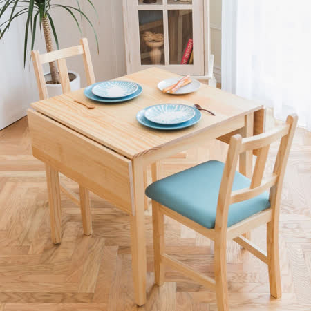 自然行
雙邊延伸實木餐桌椅組