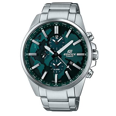 卡西歐CASIO EDIFICE賽車錶(ETD-300D-3A)綠面/46mm/原廠公司貨