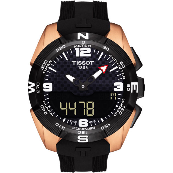 TISSOT T-TOUCH 鈦金屬太陽能觸控腕錶 NBA 特別版腕錶-45mm T0914204720700