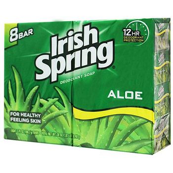 美国irish spring 芦荟香皂 106.3g/3.75oz(8入组)