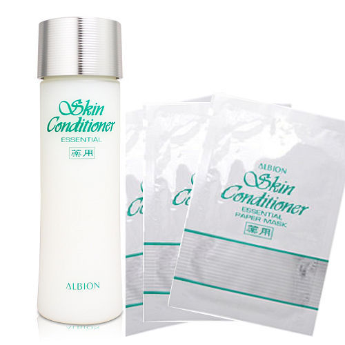 ALBION 艾倫比亞 健康化妝水 330ml 送 健康面膜 (11ml) 3片
