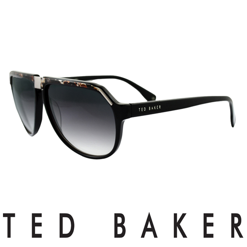 TED BAKER 倫敦 復古質感造型太陽眼鏡(黑) TB1239-001