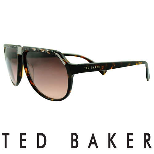 TED BAKER 倫敦 復古質感造型太陽眼鏡(琥珀) TB1239-135