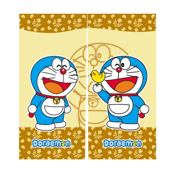 哆啦A夢Doraemon和風中門簾-黃90x85cm(FL803)