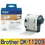 Brother DK-11209 定型標籤帶 白底黑字 耐久型紙質