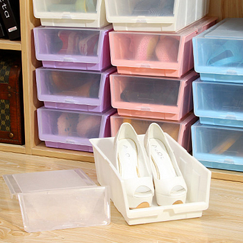 【inBOUND】可疊翻蓋組合塑膠萬用收納盒(4色可選)3入組