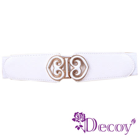 【Decoy】雙邊桃心*皮革彈性腰封/三色可選
