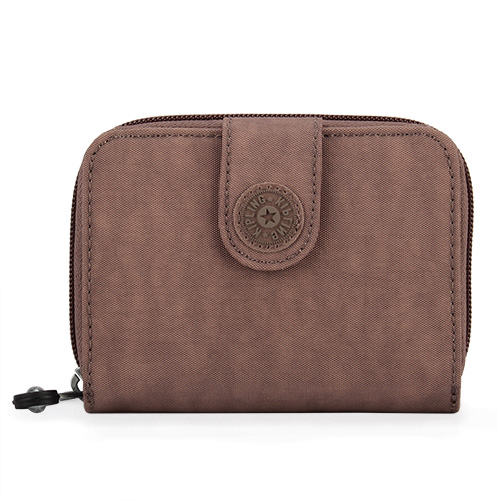 Kipling Basic尼龍New Money零錢袋短夾-棕咖色