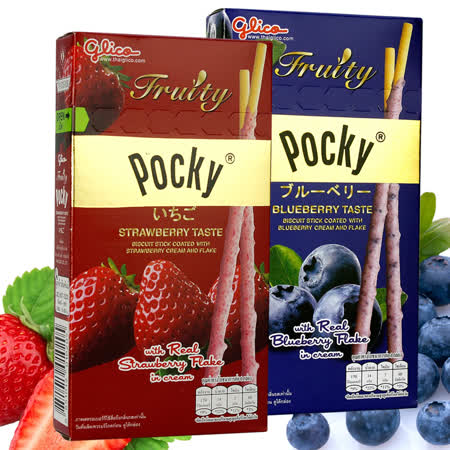 Pocky果肉棒 
草莓口味/藍莓口味