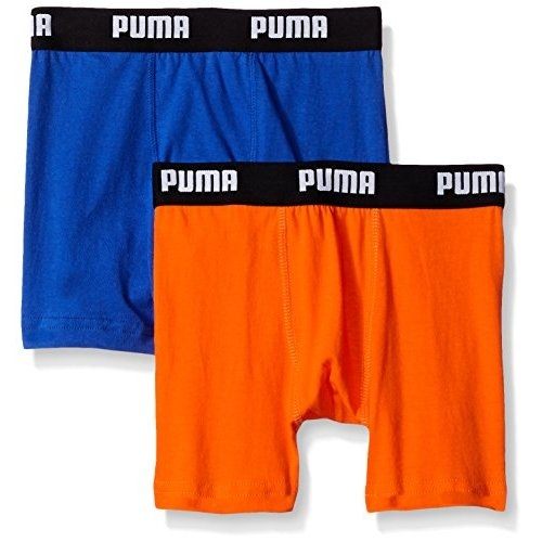PUMA 2016男孩學生柔軟鈷藍橙四角內著混搭2件組【預購】