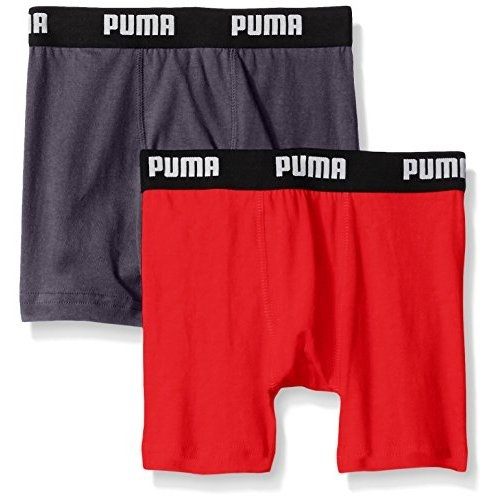 PUMA 2016男孩學生柔軟碳黑紅四角內著混搭2件組【預購】