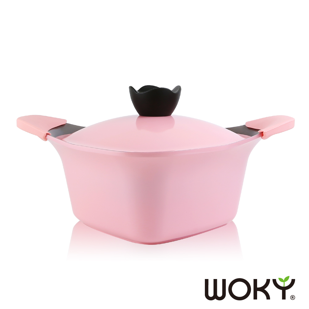 【WOKY沃廚】樂芙方型湯鍋20CM