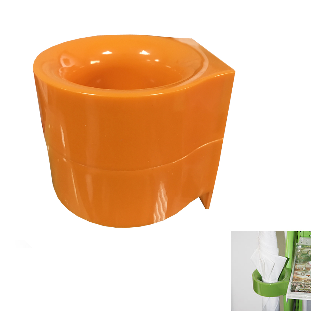 PUSH! 居家生活用品磁吸附式雨傘收納架收納盒I67-1橙色