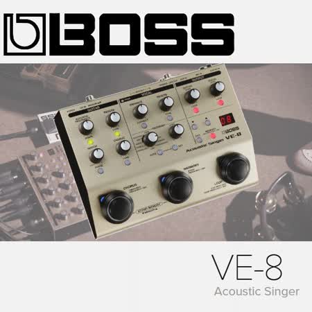 【BOSS】VE-8 Acoustic Singer 人聲 / 木吉他 / 效果器 / 公司貨保固