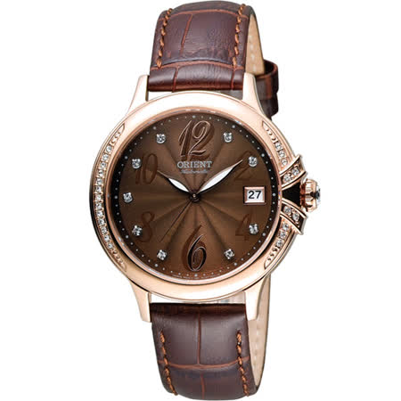 ORIENT 東方錶 ELEGANT系列 璀璨之星機械腕錶 FAC07001T 咖啡