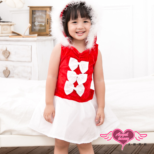【天使霓裳】甜蜜童話 耶誕服舞會 童裝角色服(紅F)