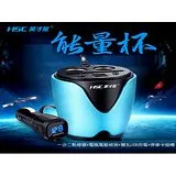 英才星HSC杯座型電壓檢測點煙擴充器+雙USB3.1A