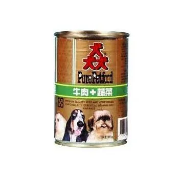 Pure Petfood猋罐頭 -牛肉+蔬菜 狗罐 385g X 24入